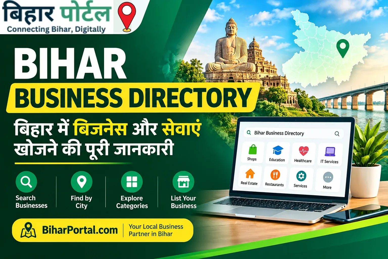 Bihar Business Directory: बिहार में बिजनेस और सेवाएं खोजने की पूरी जानकारी